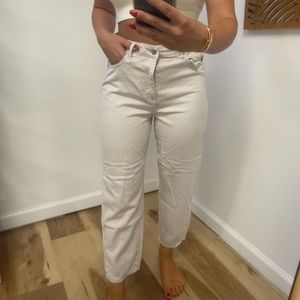 H&M cream colored jeans